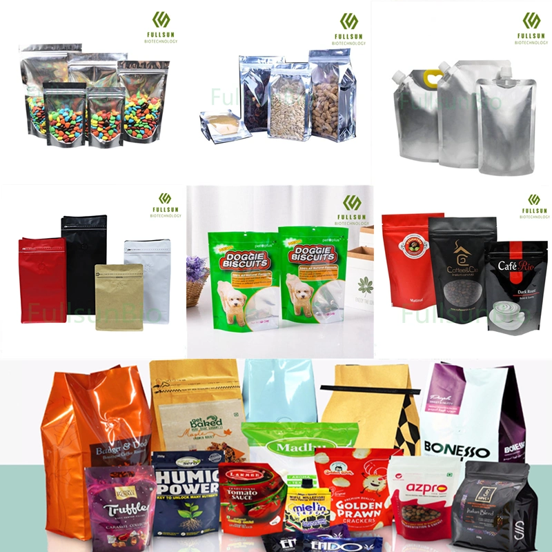 Food Packaging Bag Coffee Tea Recyclable Die-Cut Handle Drink Juice Beer Seasoning Sauce Nozzle Plastic Bags